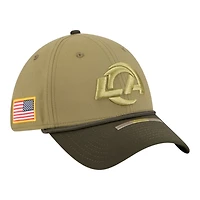 Los Angeles Rams Green 2025 NFL Salute to Service Collection New Era 39THIRTY Flex Hat