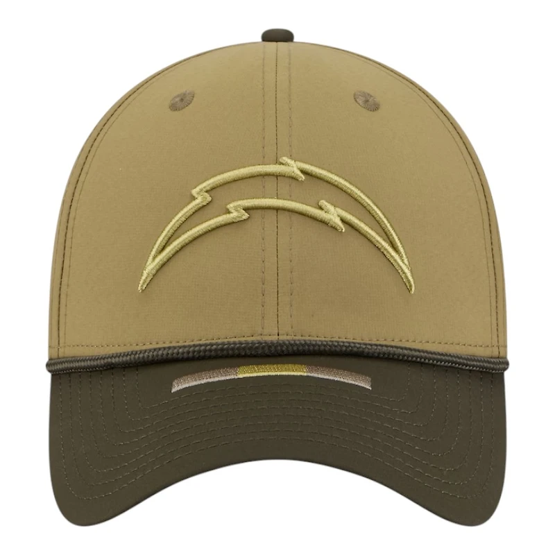 Los Angeles Chargers Green 2025 NFL Salute to Service Collection New Era 39THIRTY Flex Hat