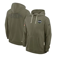 Seattle Seahawks Olive Green 2025 Salute to Service Sideline Nike Dri-FIT Hoodie
