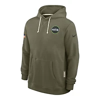 Seattle Seahawks Olive Green 2025 Salute to Service Sideline Nike Dri-FIT Hoodie