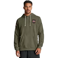 San Francisco 49ers Olive Green 2025 Salute to Service Sideline Nike Dri-FIT Hoodie