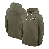 Pittsburgh Steelers Olive Green 2025 Salute to Service Sideline Nike Dri-FIT Hoodie