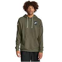 Philadelphia Eagles Olive Green 2025 Salute to Service Sideline Nike Dri-FIT Hoodie