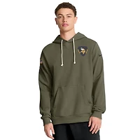 Minnesota Vikings Olive Green 2025 Salute to Service Sideline Nike Dri-FIT Hoodie