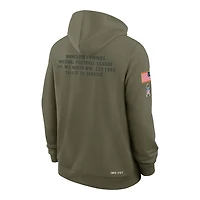 Minnesota Vikings Olive Green 2025 Salute to Service Sideline Nike Dri-FIT Hoodie