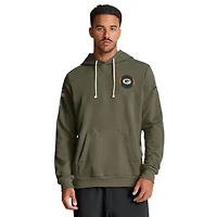 Green Bay Packers Olive 2025 Salute to Service Sideline Nike Dri-FIT Hoodie