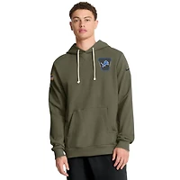 Detroit Lions Olive Green 2025 Salute to Service Sideline Nike Dri-FIT Hoodie