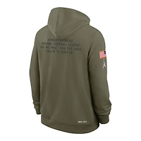 Denver Broncos Olive Green 2025 Salute to Service Sideline Nike Dri-FIT Hoodie