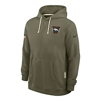 Denver Broncos Olive Green 2025 Salute to Service Sideline Nike Dri-FIT Hoodie
