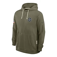 Dallas Cowboys Olive Green 2025 Salute to Service Sideline Nike Dri-FIT Hoodie