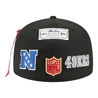 San Francisco 49ers Black Alpha Industries Grey UV New Era 59FIFTY Fitted Hat