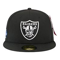 Las Vegas Raiders Black Alpha Industries Grey UV New Era 59FIFTY Fitted Hat