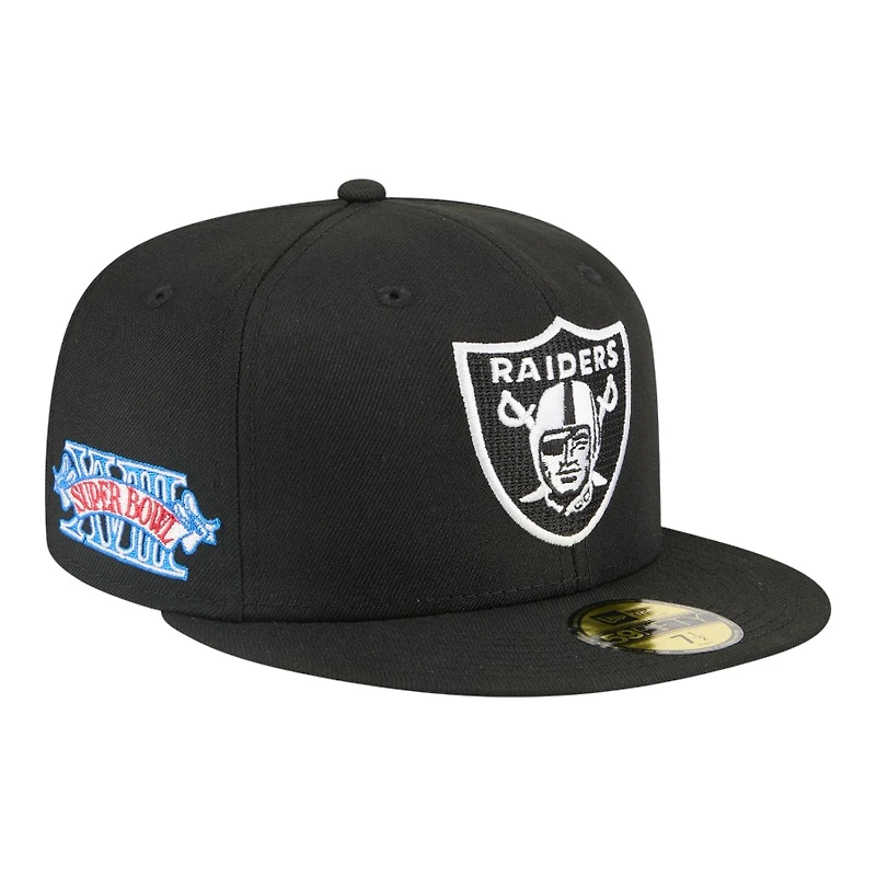 Las Vegas Raiders Black Alpha Industries Grey UV New Era 59FIFTY Fitted Hat