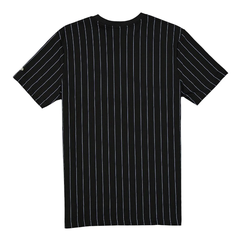 Las Vegas Raiders Black Throwback Pinstripe New Era T-Shirt