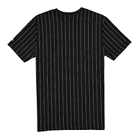 Las Vegas Raiders Black Throwback Pinstripe New Era T-Shirt