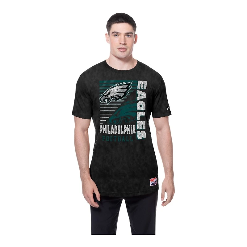 Philadelphia Eagles Washed Black New Era T-Shirt
