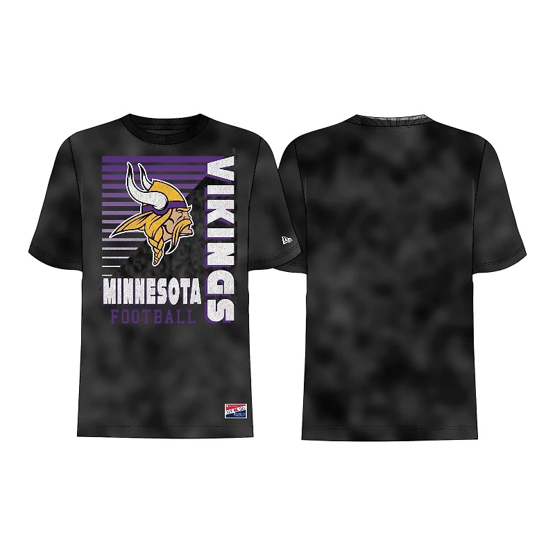 Minnesota Vikings Washed Black New Era T-Shirt