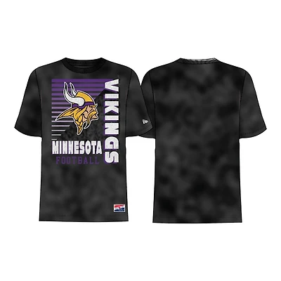 Minnesota Vikings Washed Black New Era T-Shirt