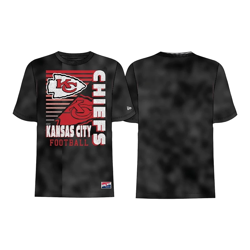 Kansas City Chiefs Washed Black New Era T-Shirt