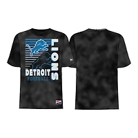Detroit Lions Washed Black New Era T-Shirt