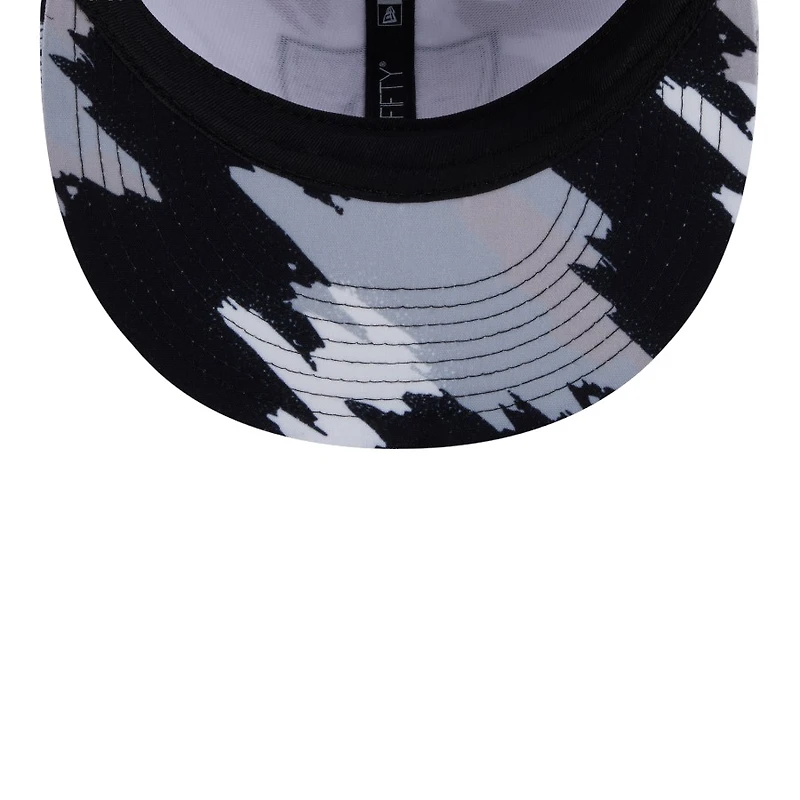 Las Vegas Raiders White Paint Splatter Rope New Era 9FIFTY Snapback Hat