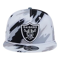Las Vegas Raiders White Paint Splatter Rope New Era 9FIFTY Snapback Hat