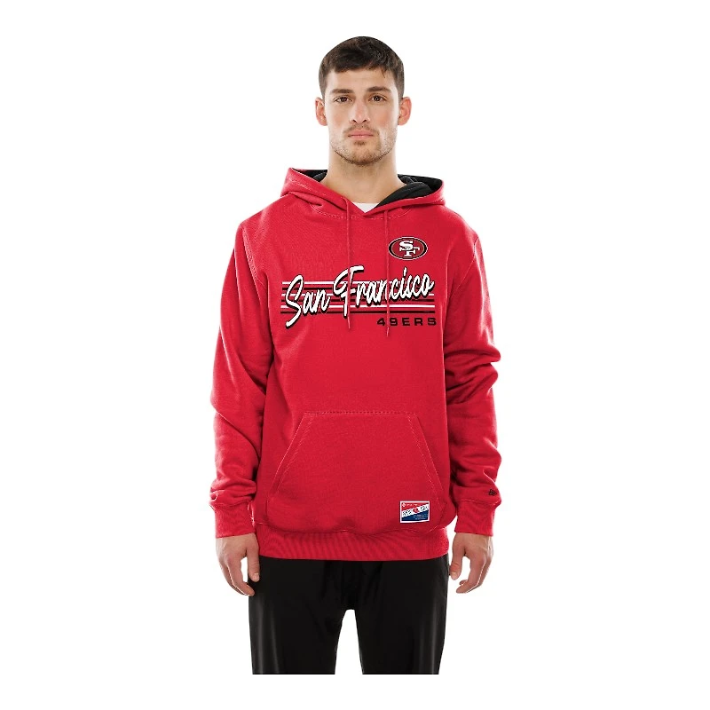 San Francisco 49ers Red Script New Era Pullover Hoodie