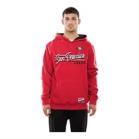 San Francisco 49ers Red Script New Era Pullover Hoodie