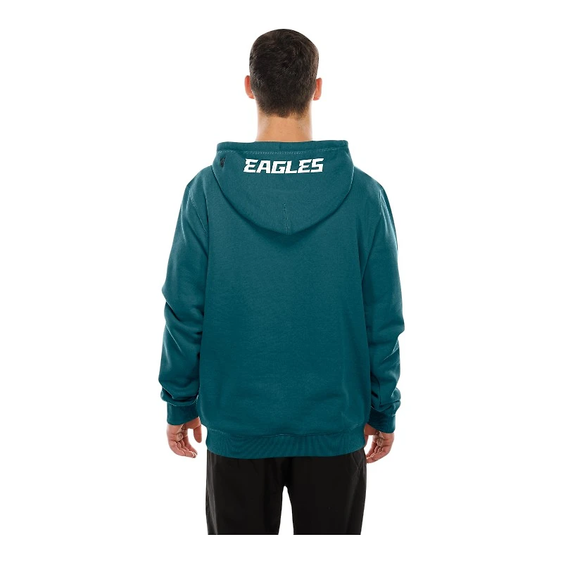 Philadelphia Eagles Midnight Green Script New Era Pullover Hoodie