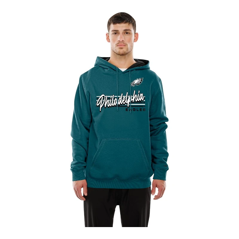 Philadelphia Eagles Midnight Green Script New Era Pullover Hoodie