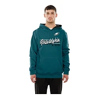 Philadelphia Eagles Midnight Green Script New Era Pullover Hoodie
