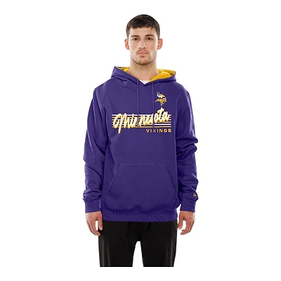 Minnesota Vikings Purple Script New Era Pullover Hoodie
