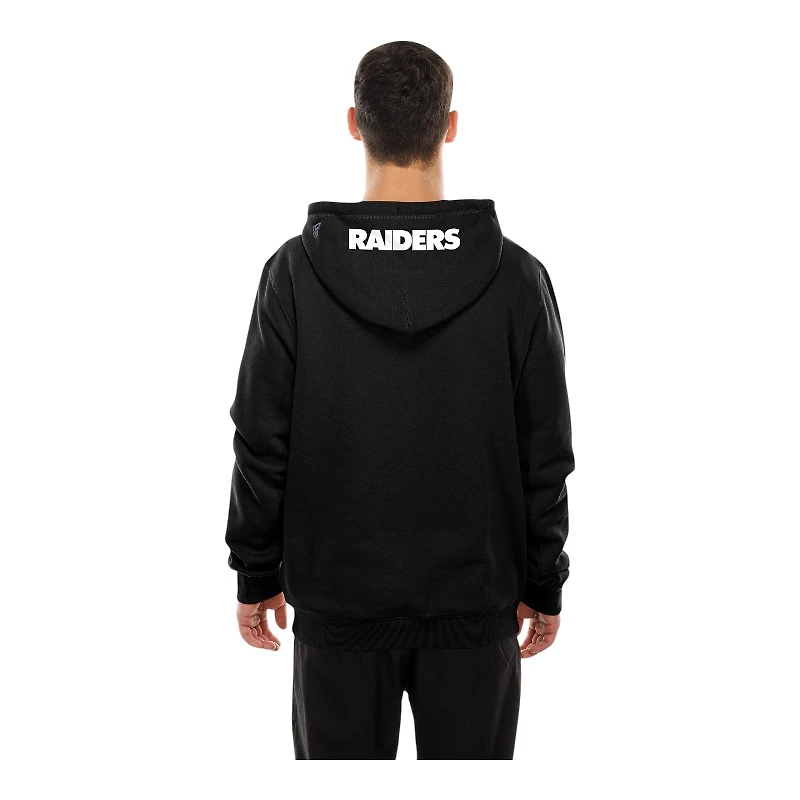 Las Vegas Raiders Black Script New Era Pullover Hoodie