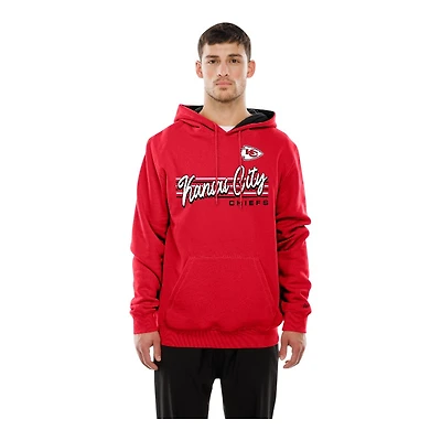 Kansas City Chiefs Red Script New Era Pullover Hoodie