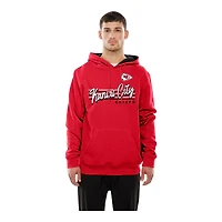 Kansas City Chiefs Red Script New Era Pullover Hoodie
