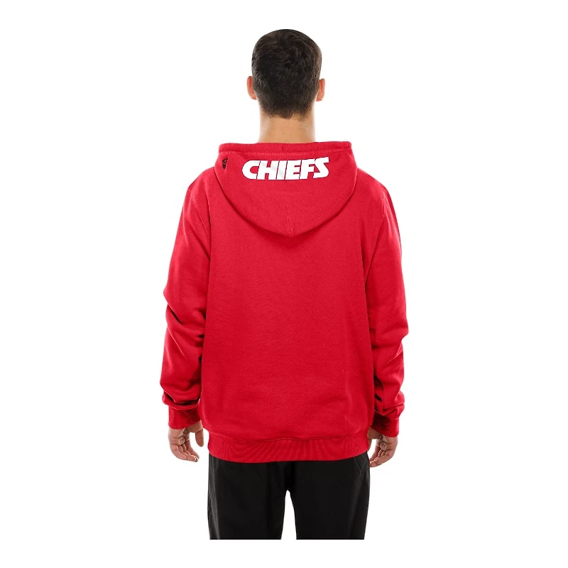Kansas City Chiefs Red Script New Era Pullover Hoodie