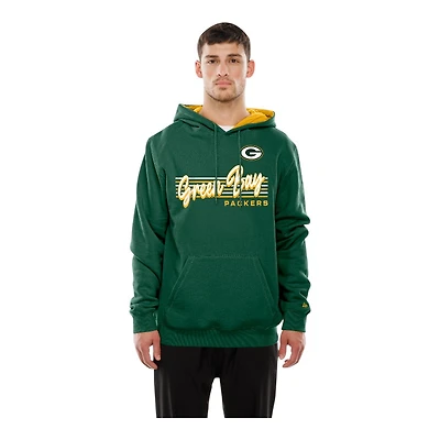 Green Bay Packers Script New Era Pullover Hoodie