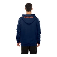Denver Broncos Navy Script New Era Pullover Hoodie
