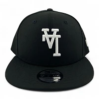 Youth Los Angeles Dodgers White on Black Upside Down Gray UV New Era 9FIFTY Snapback Hat