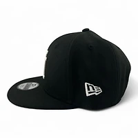 Youth Los Angeles Dodgers White on Black Upside Down Gray UV New Era 9FIFTY Snapback Hat