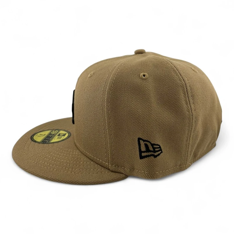 Los Angeles Dodgers Black on Khaki Gray UV New Era 59FIFTY Fitted Hat