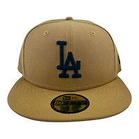 Los Angeles Dodgers Black on Khaki Gray UV New Era 59FIFTY Fitted Hat