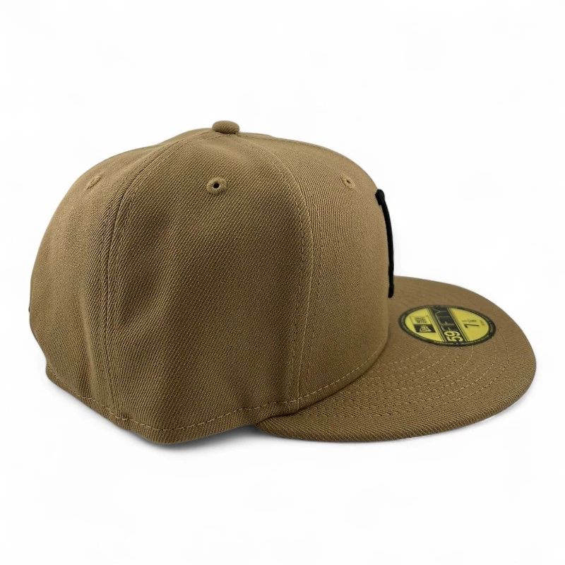 Los Angeles Dodgers Black on Khaki Gray UV New Era 59FIFTY Fitted Hat