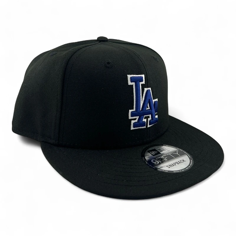 Los Angeles Dodgers Black with Royal Blue and White New Era 9FIFTY Snapback