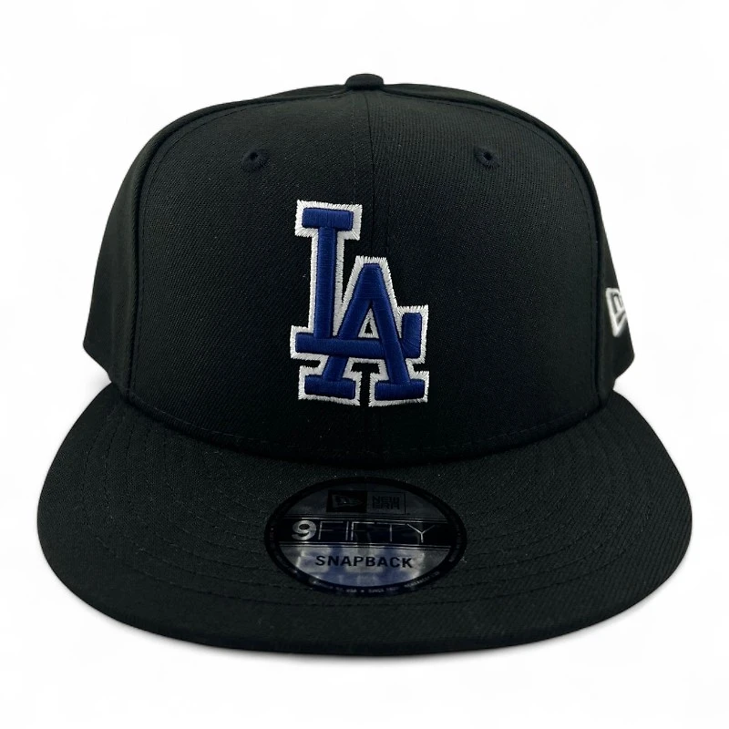 Los Angeles Dodgers Black with Royal Blue and White New Era 9FIFTY Snapback