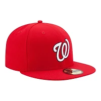 Washington Nationals Red Authentic Collection On-Field New Era 59FIFTY Fitted Hat