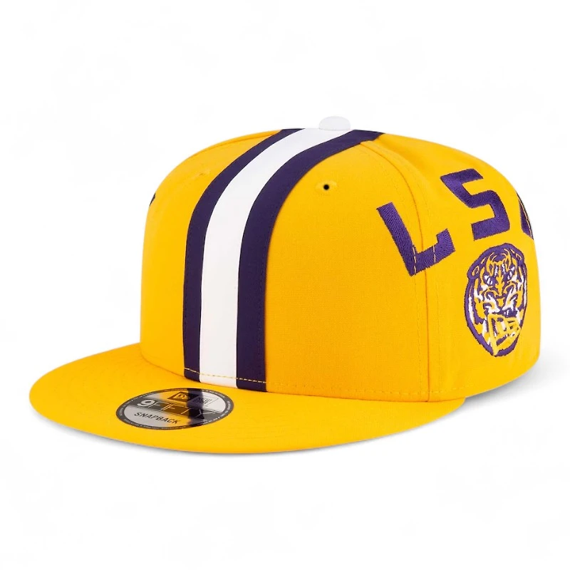 LSU Tigers Gold Helmet New Era 9FIFTY Snapback