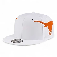 Texas Longhorns White Helmet New Era 9FIFTY Snapback
