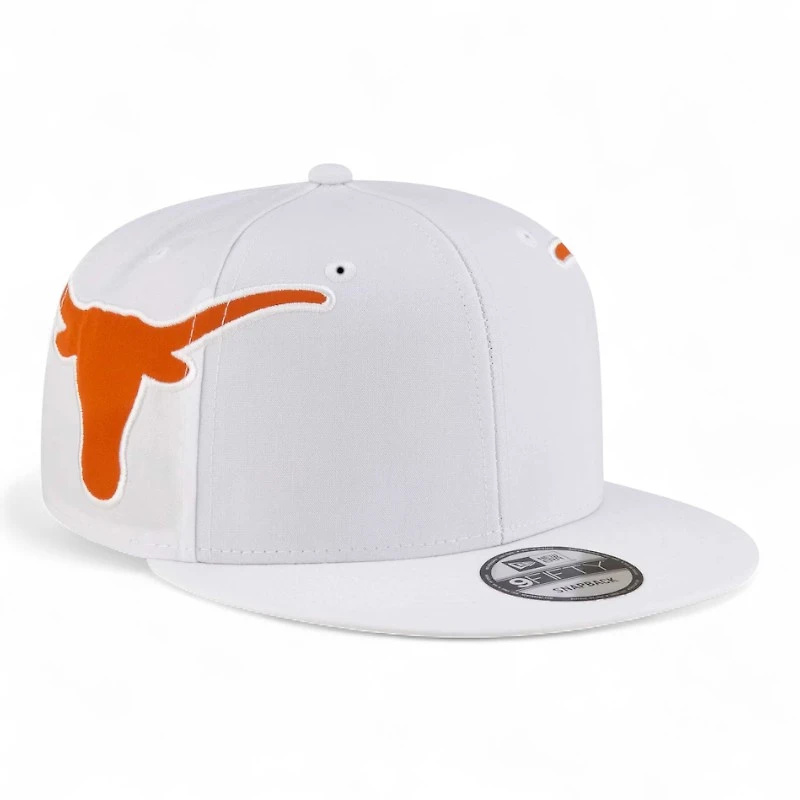 Texas Longhorns White Helmet New Era 9FIFTY Snapback