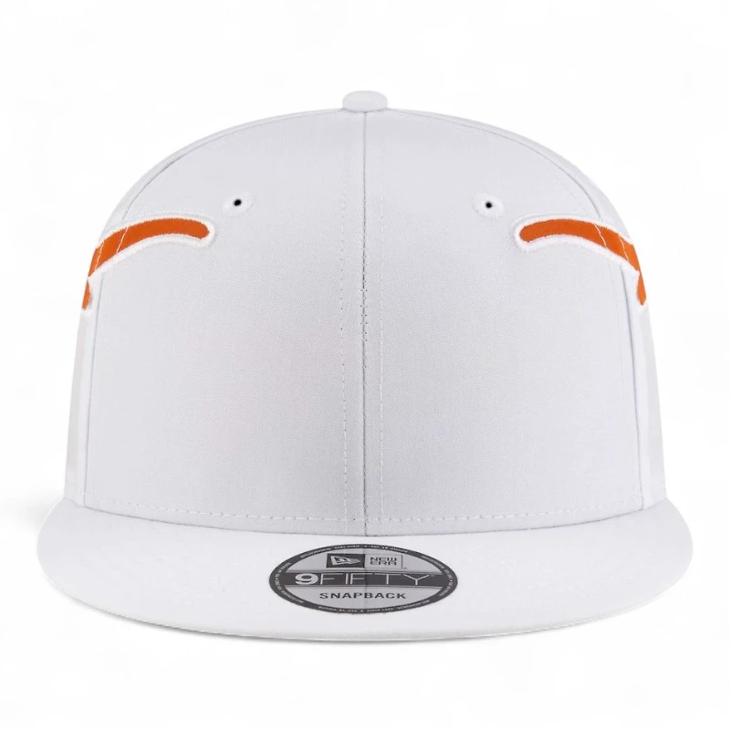 Texas Longhorns White Helmet New Era 9FIFTY Snapback